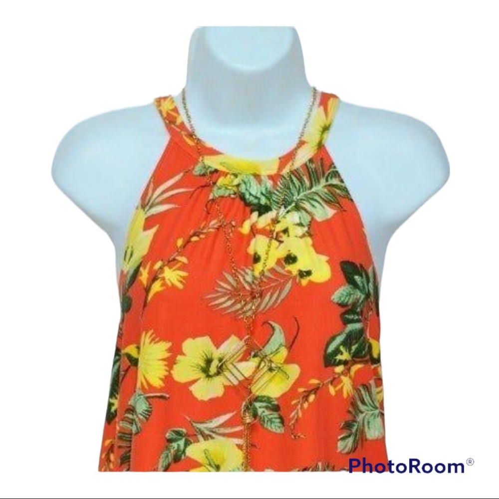 Stella Tweed New 1XL Sleeveless Floral